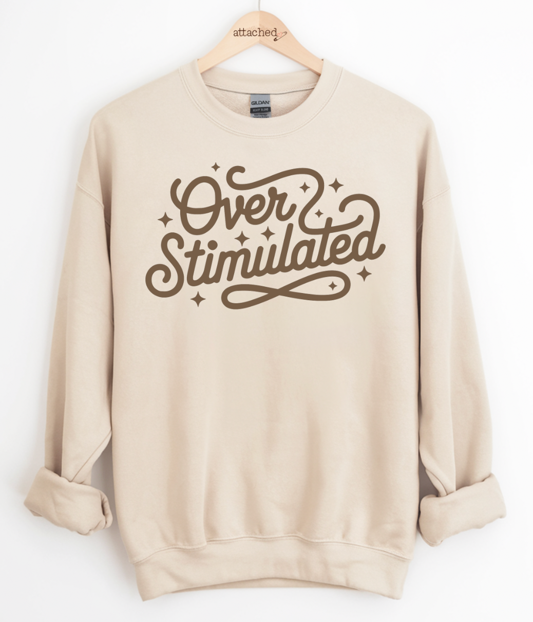 Overstimulated Color On Color Graphic Top