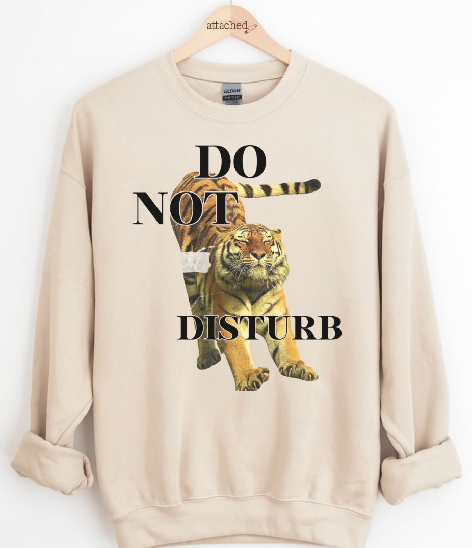 Tiger Do Not Disturb Graphic Top