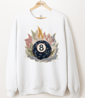 Faux Vintage Patchwork 8 Ball Graphic Top