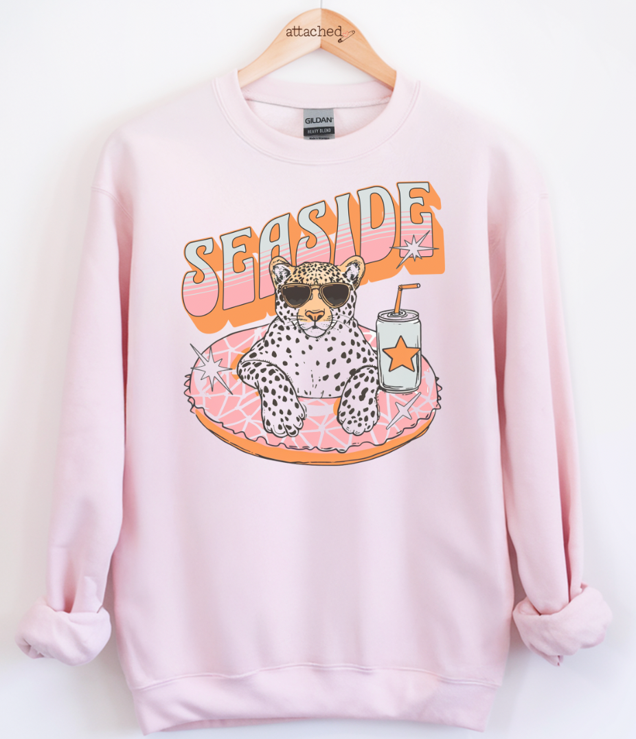 Seaside Leopard Graphic Top