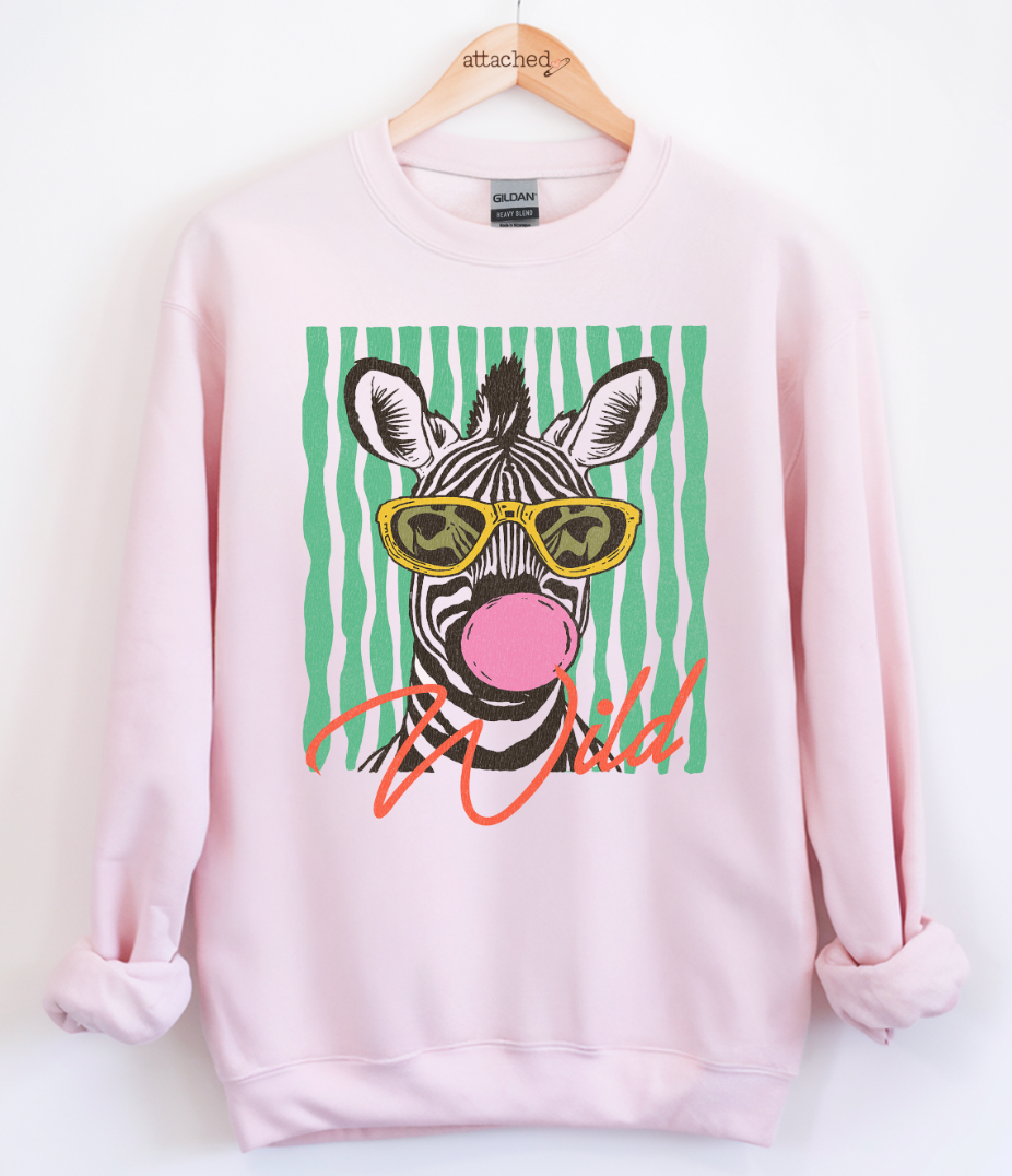 Wild Zebra Graphic Top