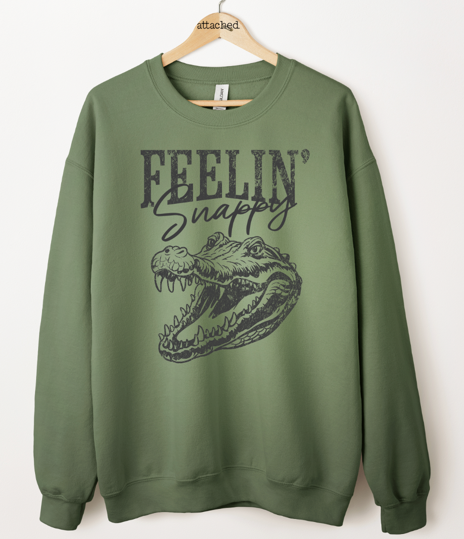 Feelin' Snappy Gator Graphic Top