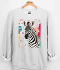 Colorful Zebra Graphic Top
