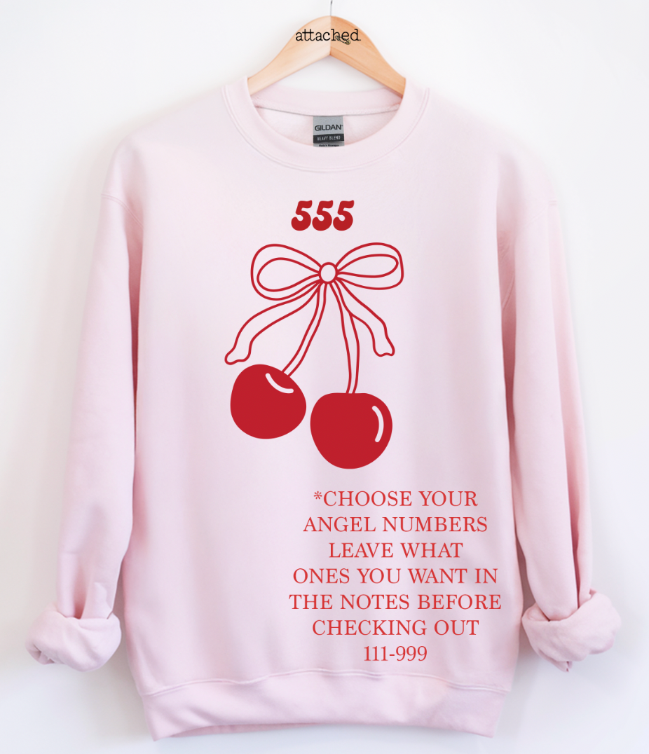 CHOOSE Your Angel Number Cherries Graphic Top