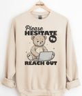Hesitate Bear Graphic Top
