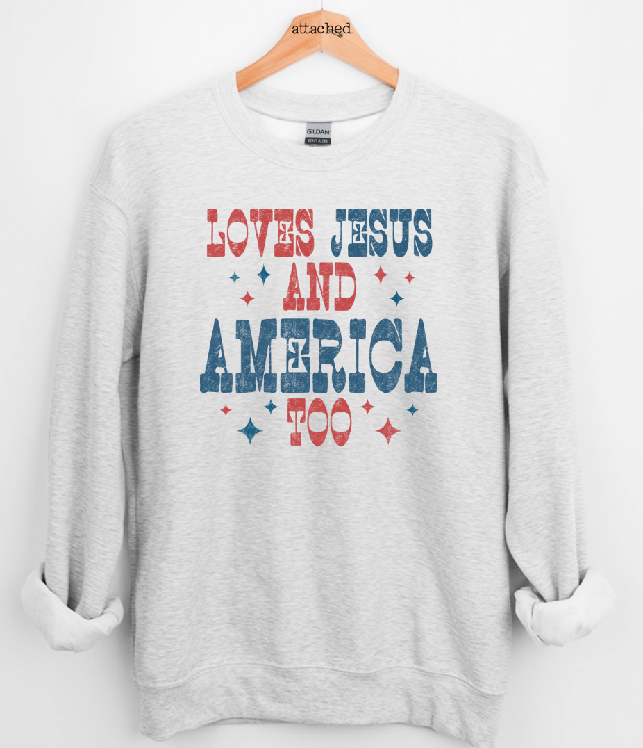 Jesus And America Graphic Top