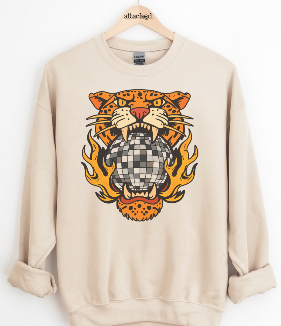 Disco Leopard Graphic Top