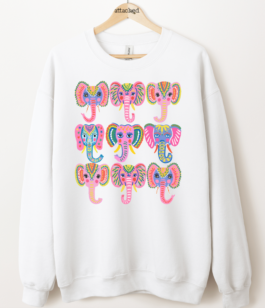 Funky Elephants Graphic Top