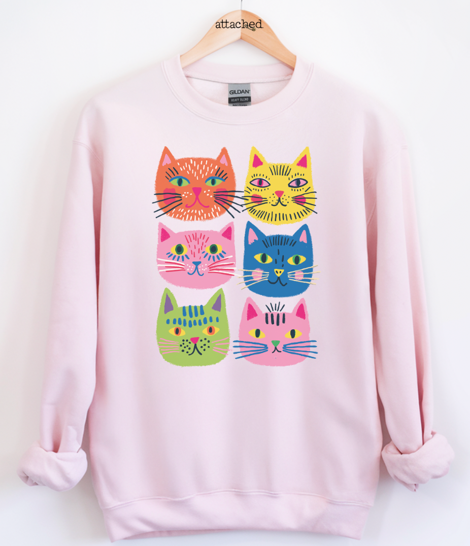 Funky Cats Graphic Top