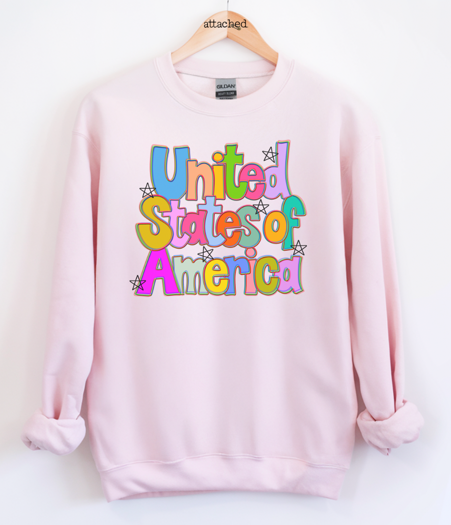 Colorful United States Graphic Top