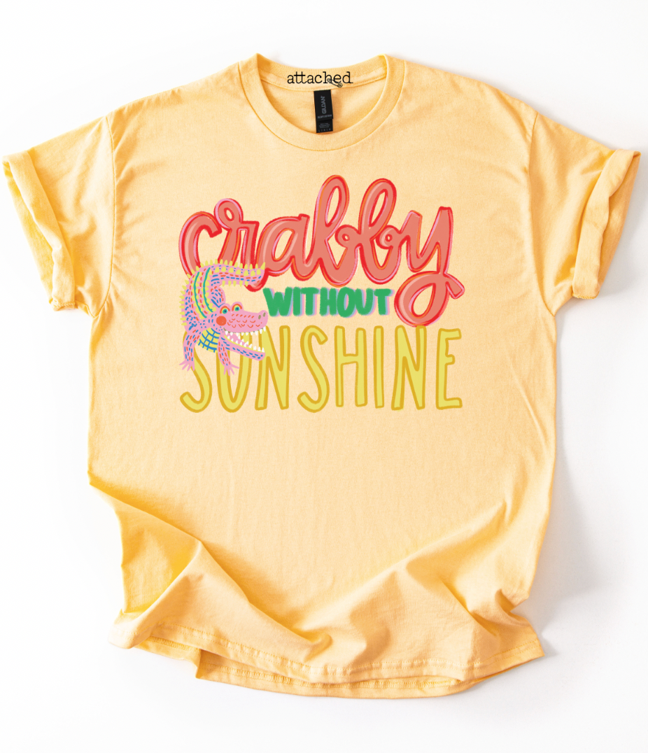 Crabby Without Sunshine Gator Graphic Top