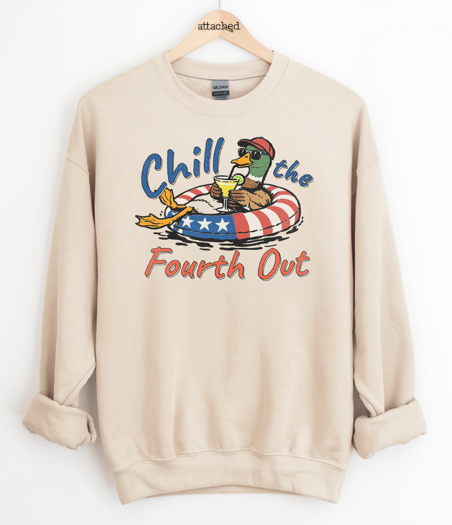 Chill The Fourth Out Duck Graphic Top