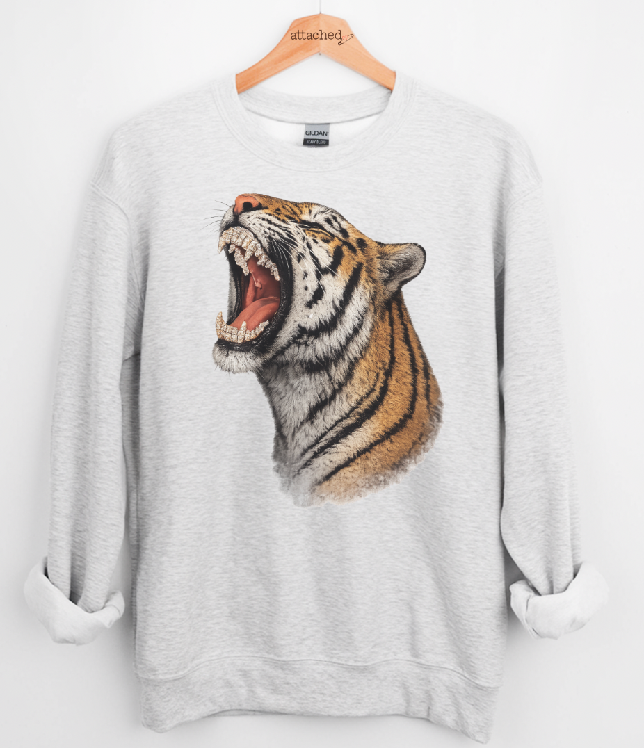Faux Bling Tiger Graphic Top