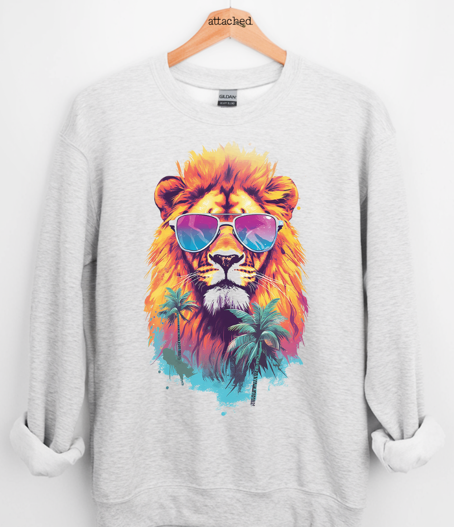 Summer Lion Graphic Top