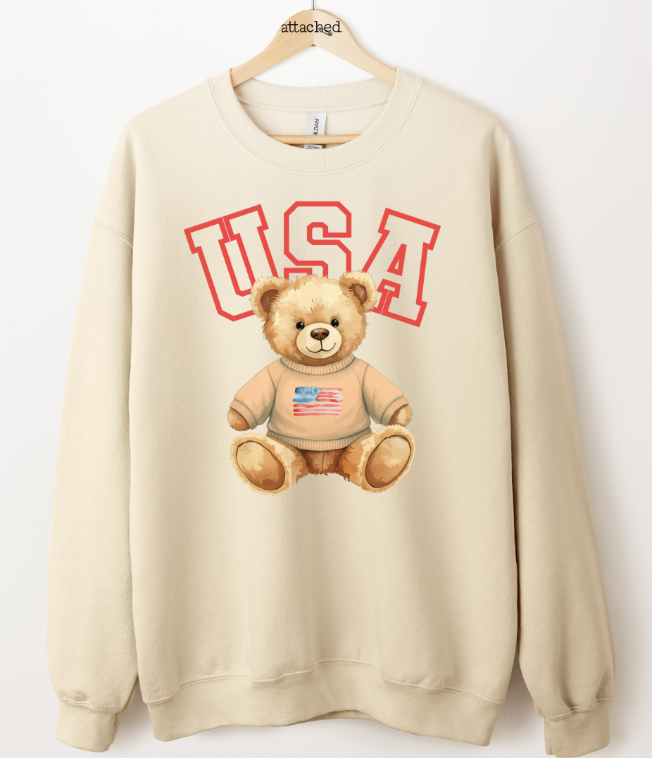 USA Bear Graphic Top