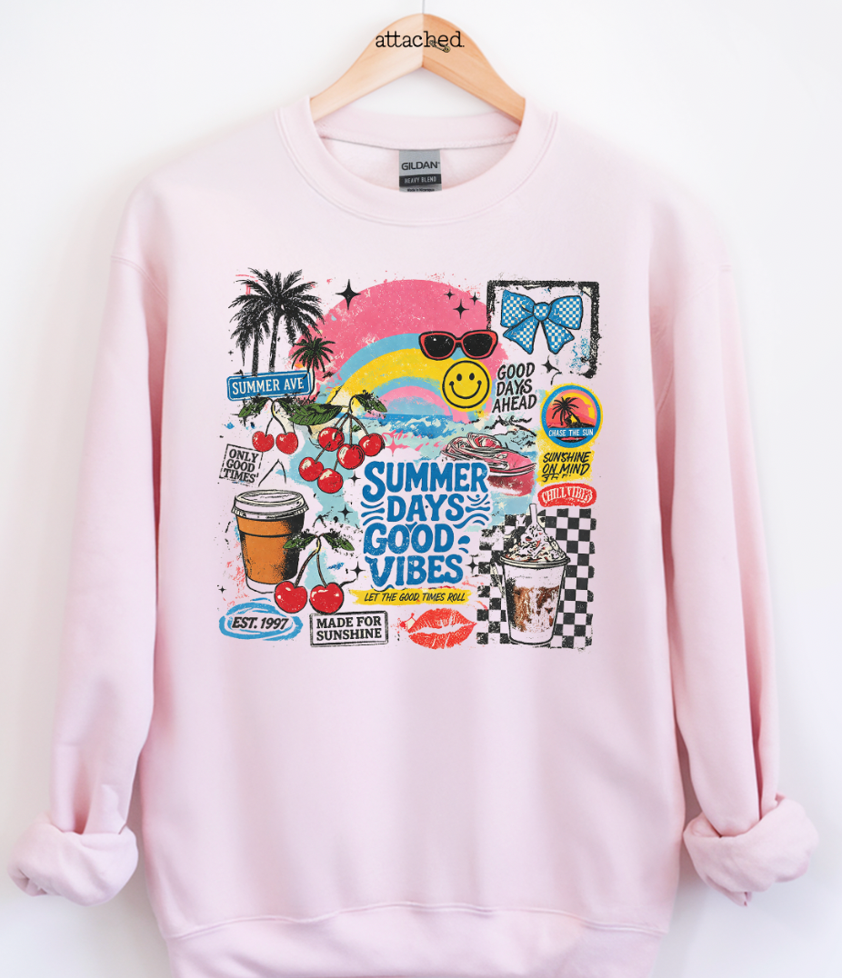 Summer Collage Graphic Top