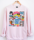 Summer Collage Graphic Top