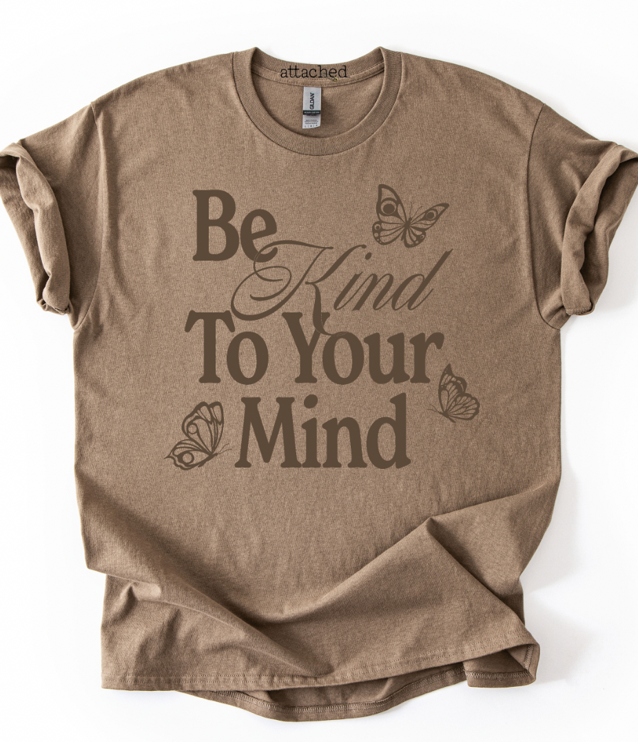 Be Kind To Your Mind Color On Color Graphic Top