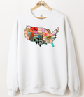 USA Patterns Graphic Top