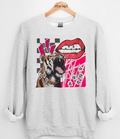 Cool Girl Tiger Collage Graphic Top