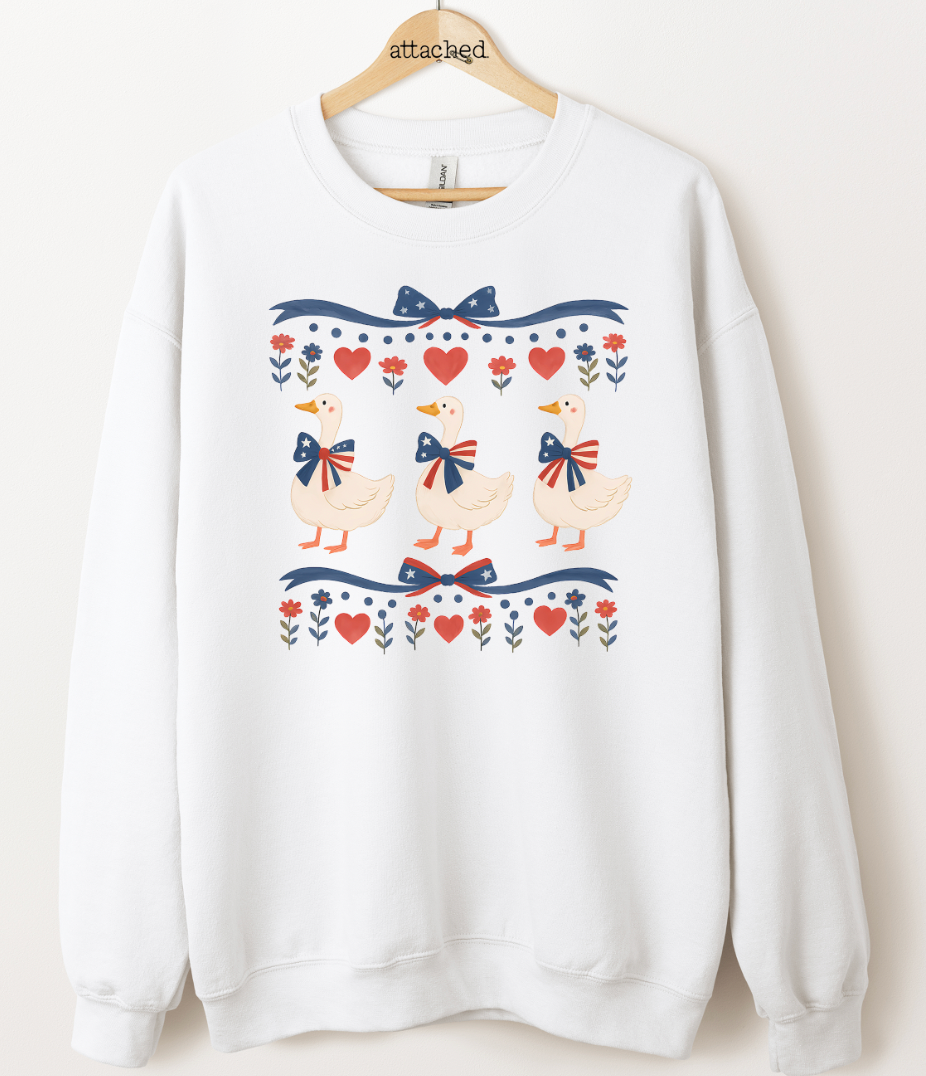 Americana Geese Graphic Top