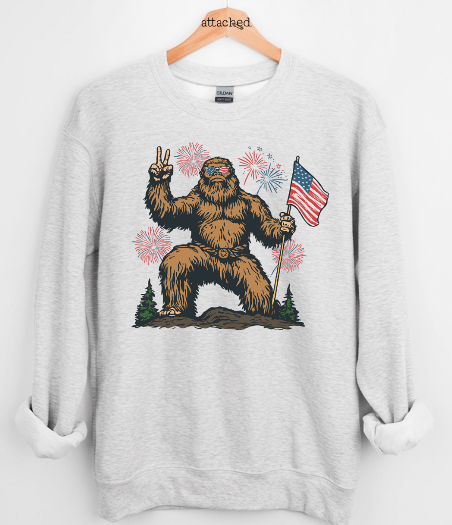 Patriotic Squatch Graphic Top