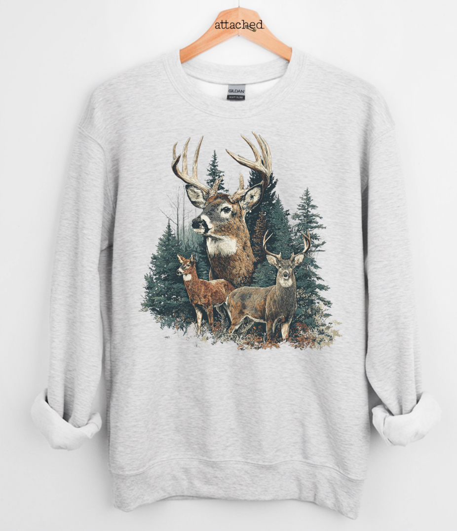 Real Deer Graphic Top