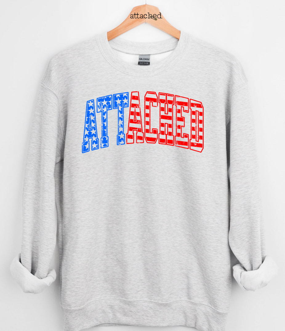 America Attached Graphic Top