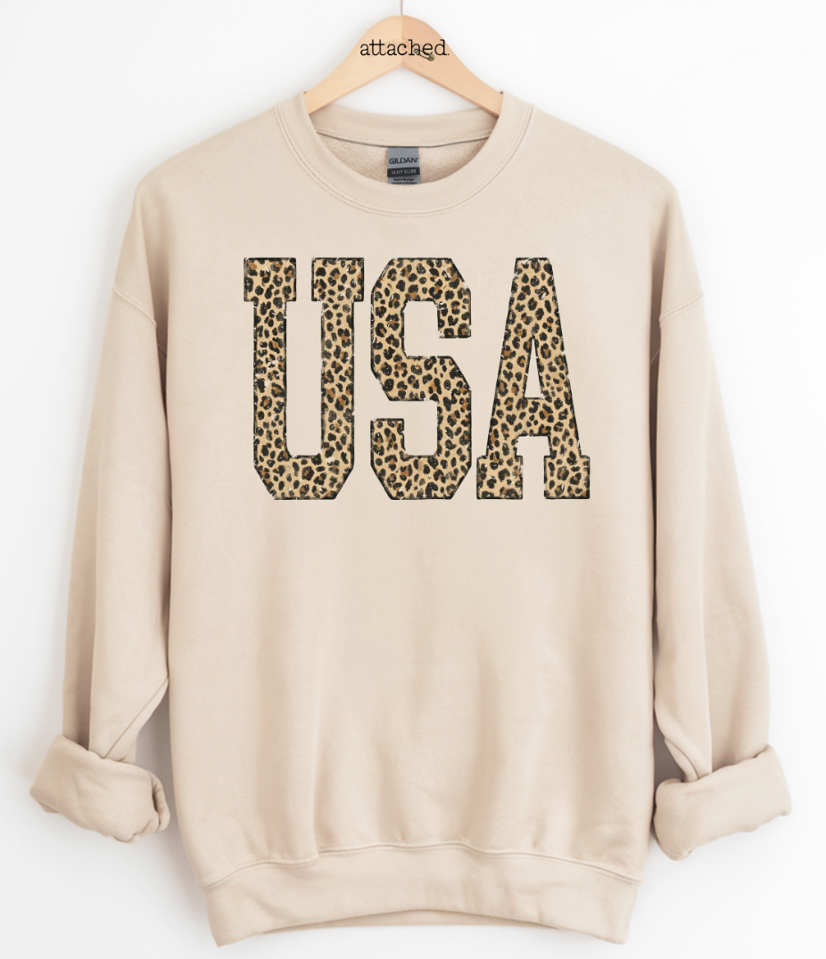 Leopard USA Graphic Top