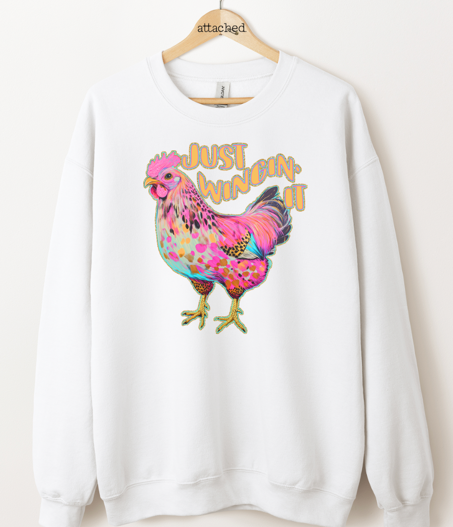 Just Wingin' It Graphic Top