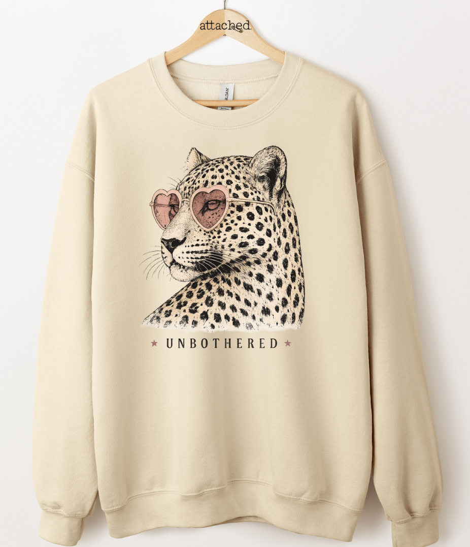 Vintage Unbothered Leopard Graphic Top