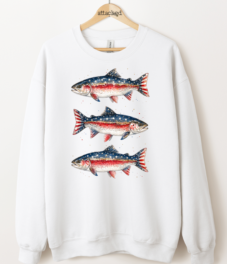 American Fish Graphic Top