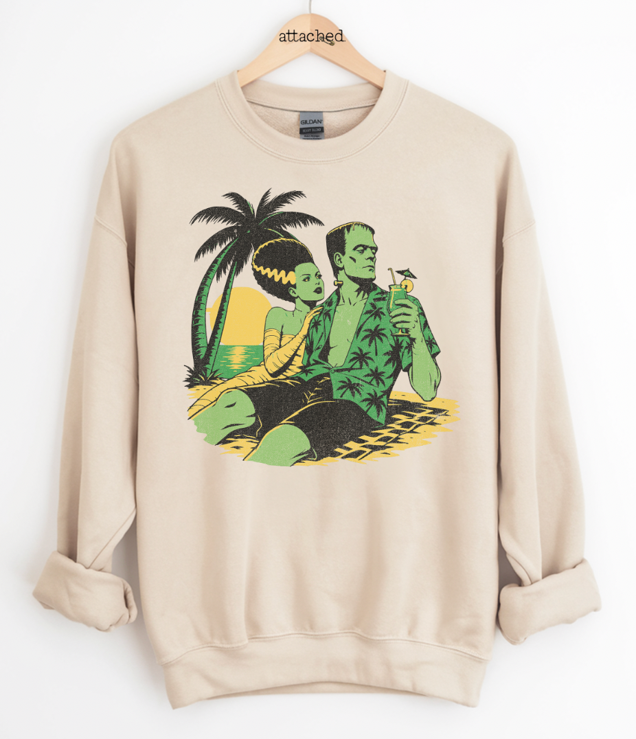 Summerween Beach Monsters Graphic Top