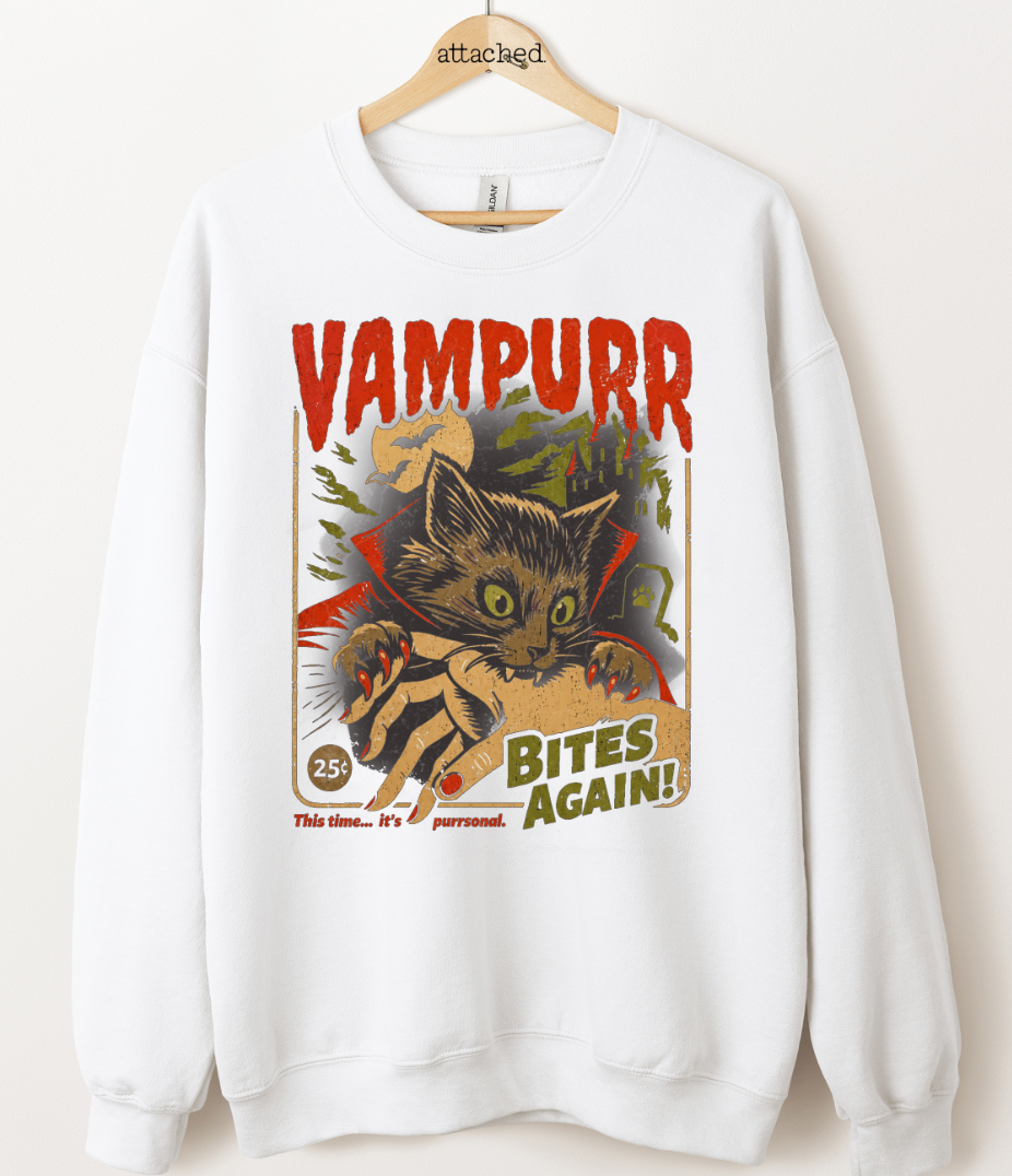 Vampire Cat Graphic Top