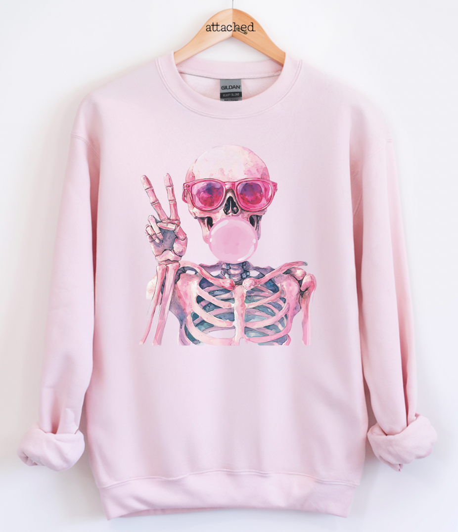 Trendy Skeleton Graphic Top