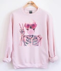 Trendy Skeleton Graphic Top