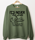 Never Too Late Bear Graphic Top