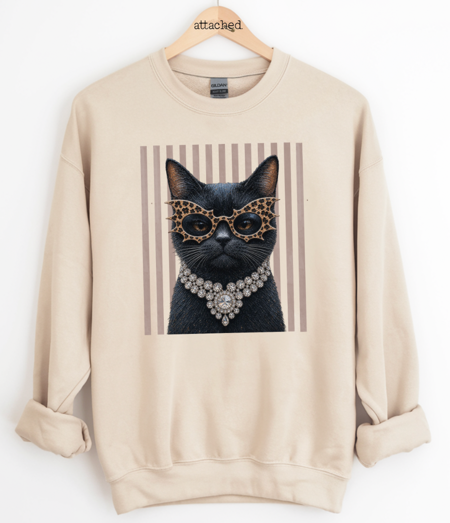 Batty Cat Graphic Top