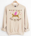 Mentally Out Of Office Leopard Graphic Top