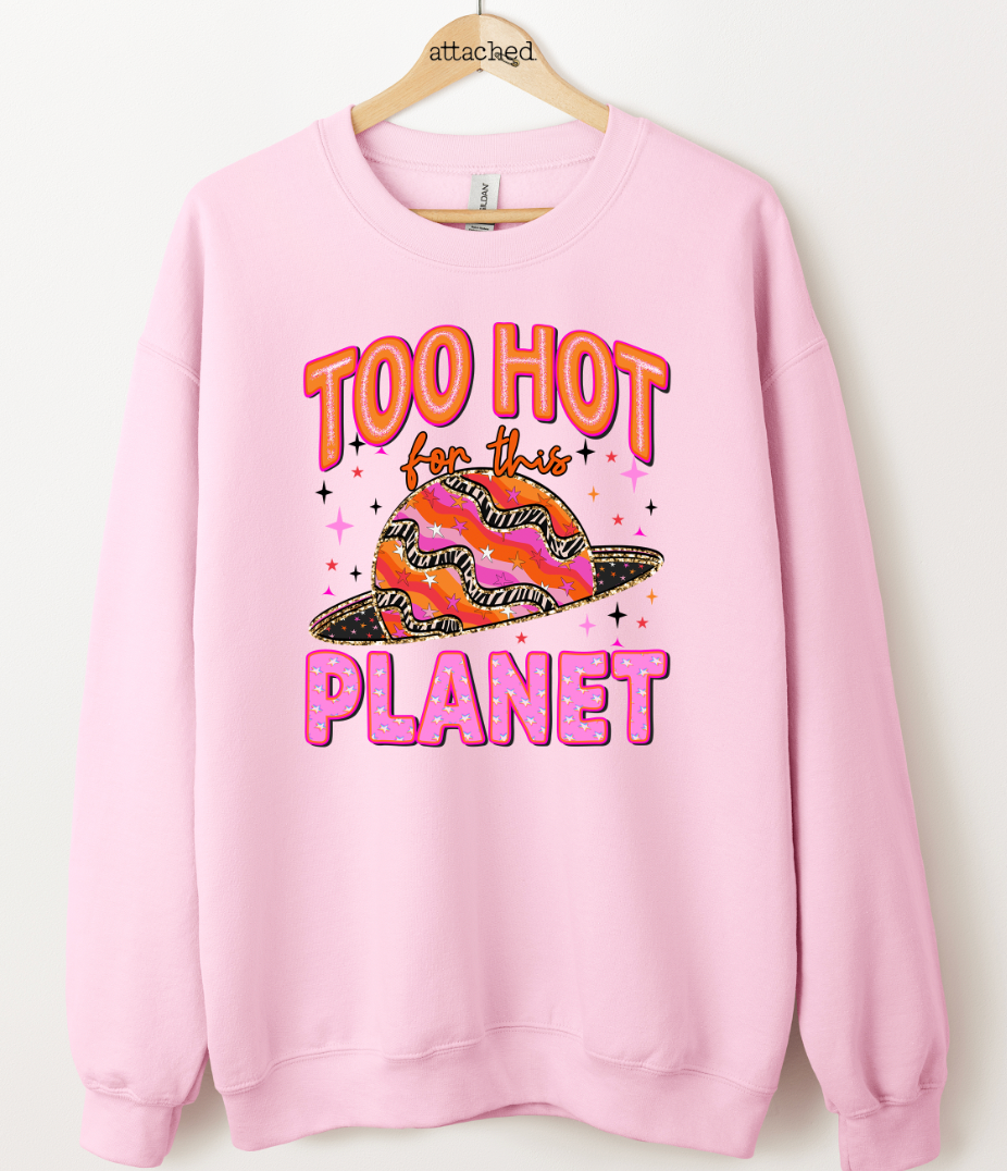 Too Hot For This Planet Graphic Top