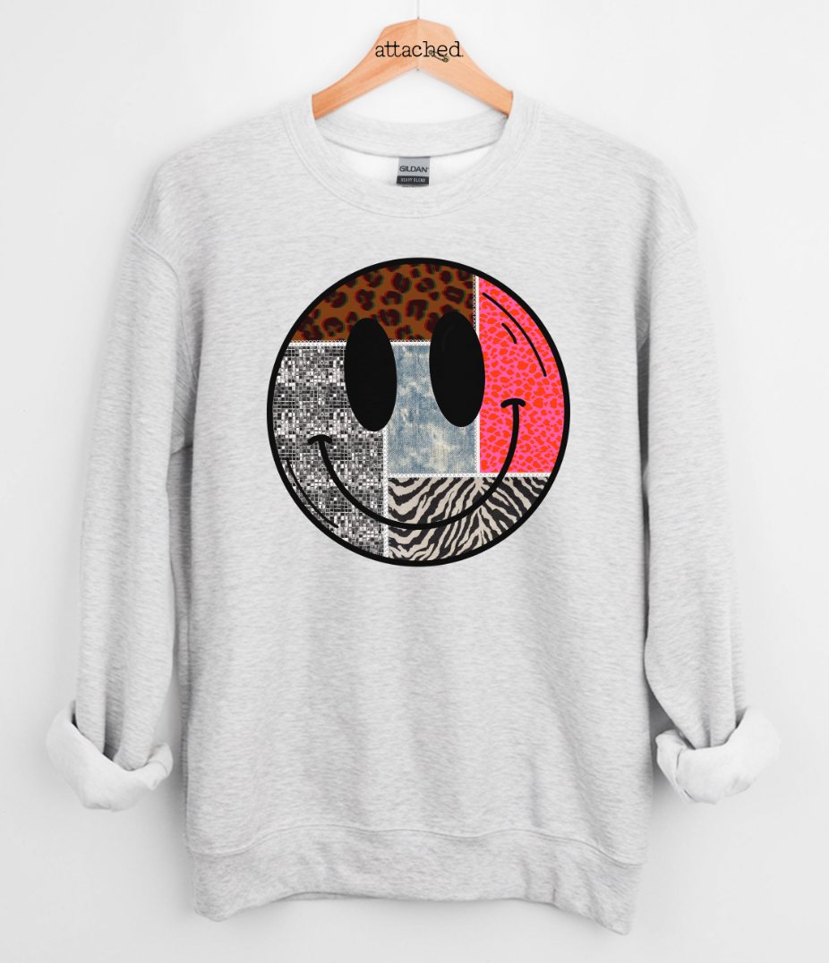 Printed Smiley Graphic Top