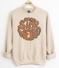 Distressed Stay Weird Graphic Top
