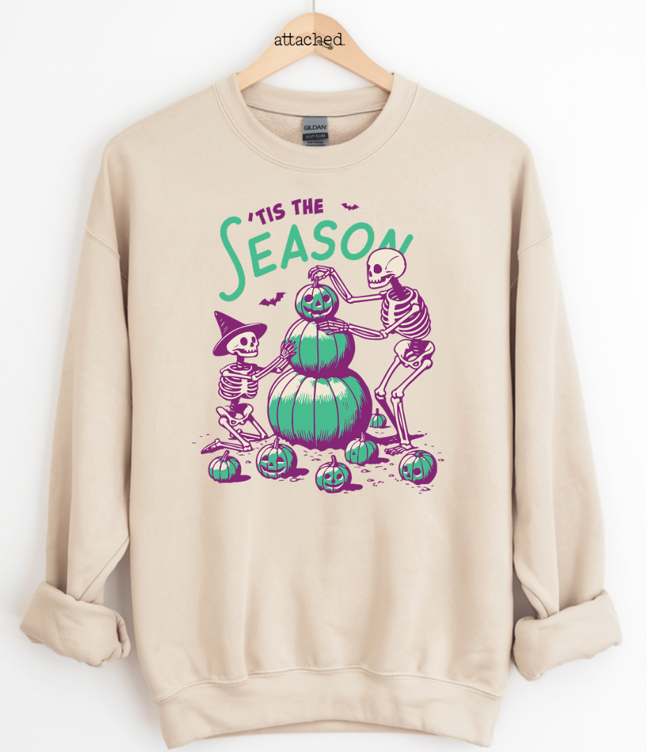 Tis The Season Skeletons Graphic Top