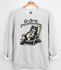 Introverting Cat Graphic Top