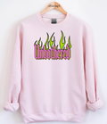 Unbothered Flames Graphic Top