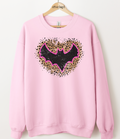 Bat Leopard Print Graphic Top