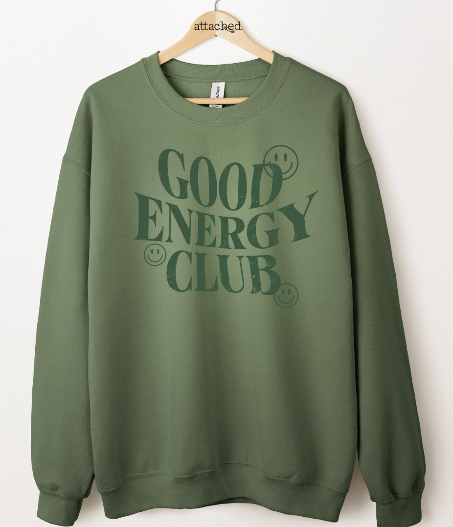 Good Energy Club Color On Color Graphic Top