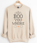 Faux Cross Stitch Boo Graphic Top
