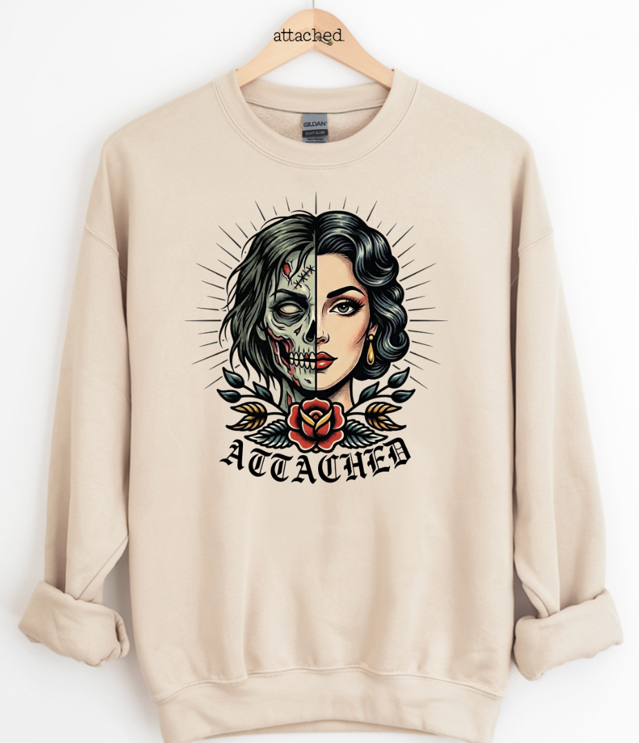 Attached Zombie Girl Graphic Top
