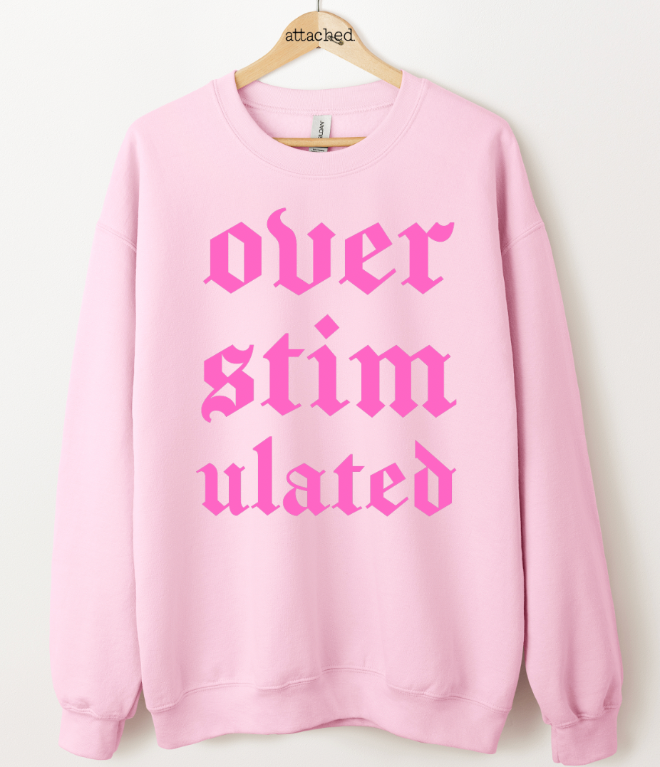 Overstimulated Color On Color Graphic Top